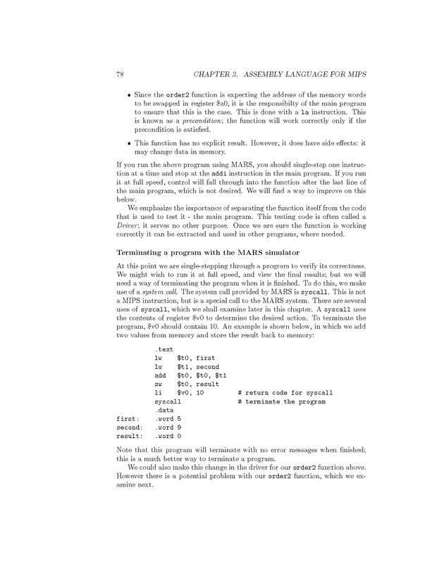 Computer Organization with MIPS - Page 78
